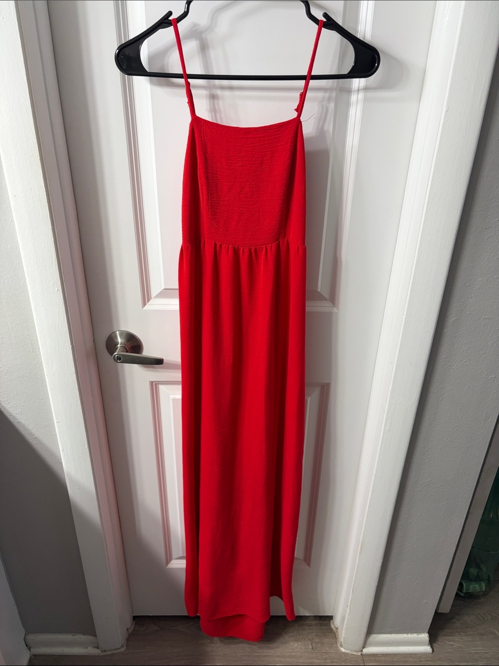 2/$15 Monteau Red Maxi Dress with Spaghetti Straps